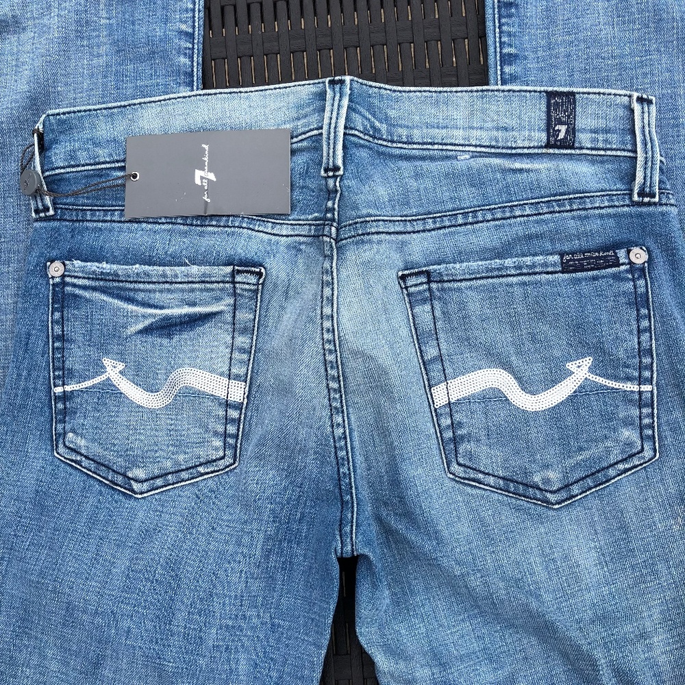 7 for all Mankind Straight Leg Jeans Blush sz 26